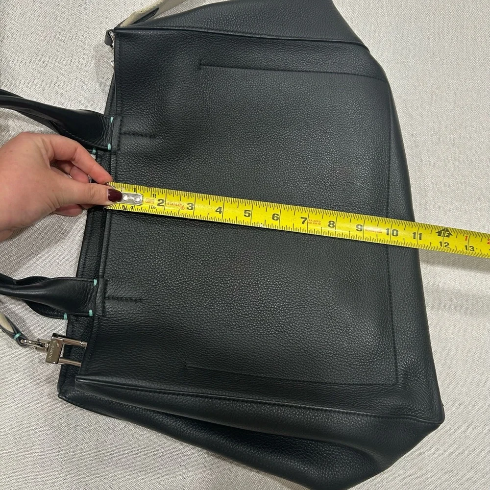 Tiffany & Co Black Leather Tote Bag - Picture 10 of 10